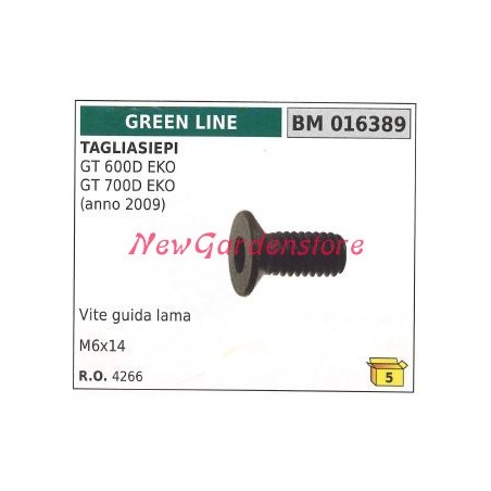 Klingenführungsschraube GREENLINE Heckenschere GT 600D EKO 700D EKO 016389 | Newgardenstore.eu