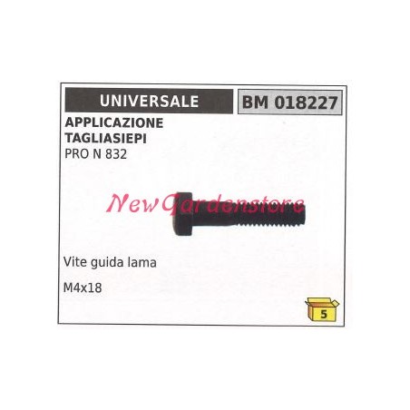 Tornillo guía cuchilla Cortasetos UNIVERSAL PRO N 832 018227 | Newgardenstore.eu