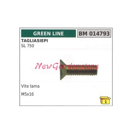 GREENLINE hedge trimmer blade screw SL 750 014793 | Newgardenstore.eu