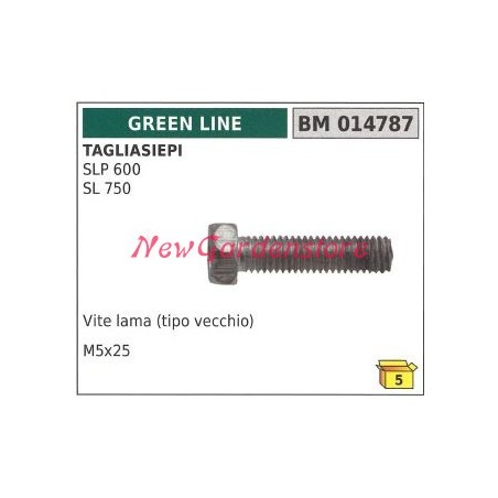 Tornillo hoja cortasetos GREENLINE SLP 600 SL 750 014787 | Newgardenstore.eu