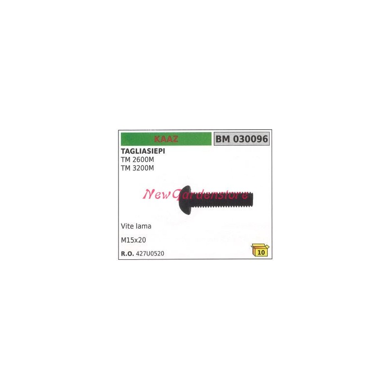 KAAZ blade screw TM 2600M 030096