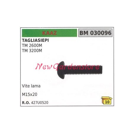 KAAZ blade screw TM 2600M 030096 | Newgardenstore.eu