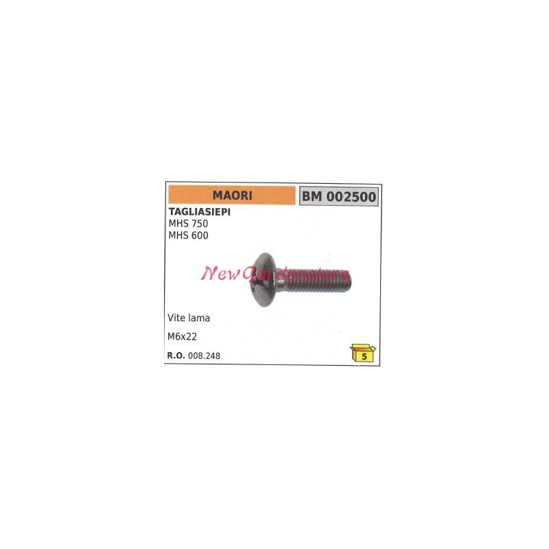 Screw blade MAORI hedge trimmer MHS 750 600 002500