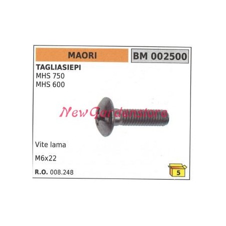 Screw blade MAORI hedge trimmer MHS 750 600 002500 | Newgardenstore.eu