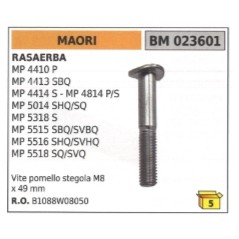 M8 x 49 mm MAORI Mähstielschraube MP4410P MP4813SBQ MP4414S MP5318S | Newgardenstore.eu