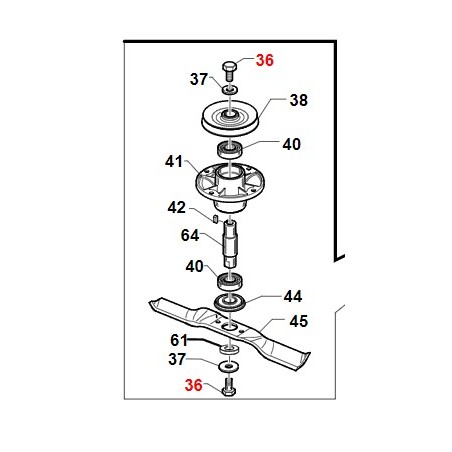 Lame ORIGINALE GIANNI FERRARI plaque de coupe poulie vis GTM155 machine professionnelle | Newgardenstore.eu