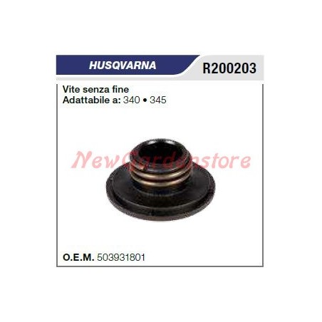 Bomba de aceite de tornillo sinfín HUSQVARNA motosierra 340 345 R200203 | Newgardenstore.eu