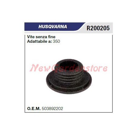 Bomba de aceite de tornillo sinfín HUSQVARNA motosierra 350 R200205 | Newgardenstore.eu