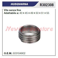 Vite senza fine pompa olio HUSQVARNA motosega 40 45 49 50 51 55 R302308 | Newgardenstore.eu