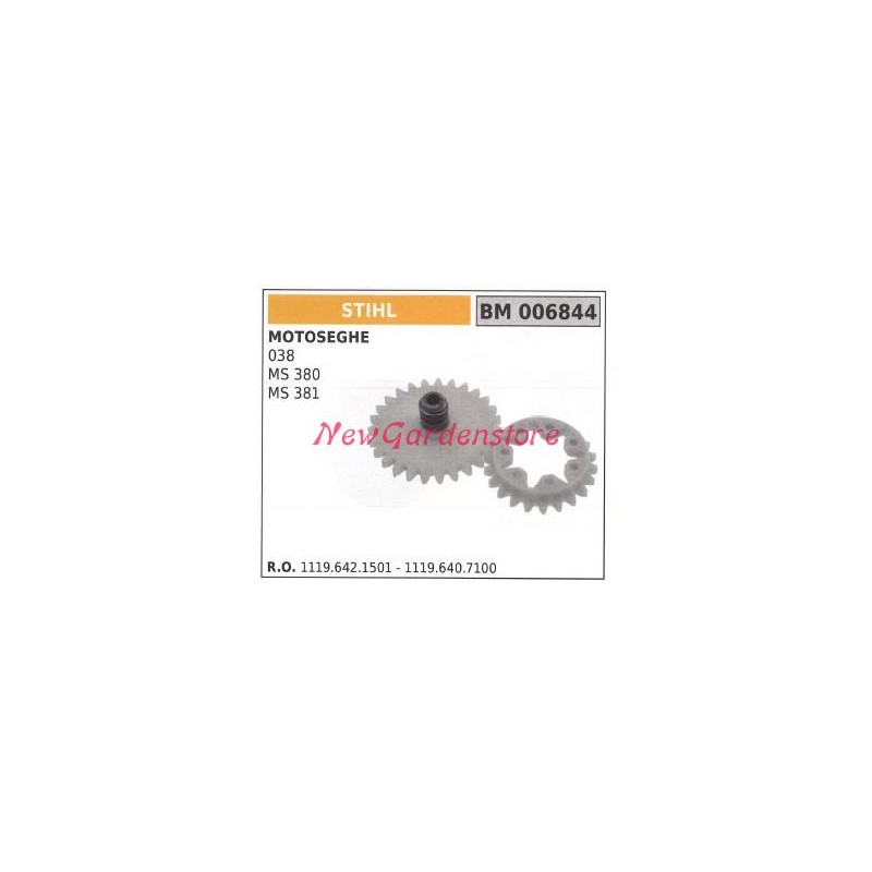 Endlosschraube Ölpumpe STIHL Kettensägenmotor 038 MS380 381 006844