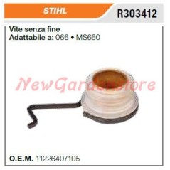 Bomba de aceite de tornillo sin fin STIHL motosierra 066 MS660 R303412 | Newgardenstore.eu