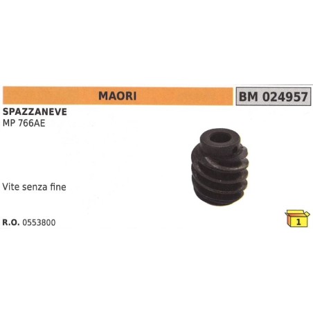 MAORI snowplough endless screw for MP 766AE - 0553800 | Newgardenstore.eu