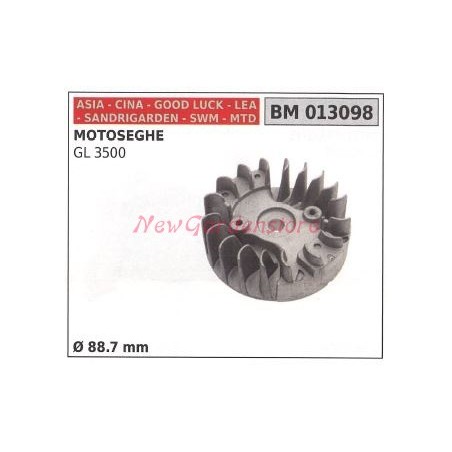 Magnetic flywheel CINA chainsaw GL 3500 Ø 88.7mm 013098 | Newgardenstore.eu