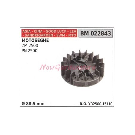 CINA magnetic flywheel for chainsaw ZM 2500 PN 2500 Ø 88.5mm 022843 | Newgardenstore.eu