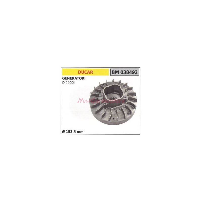 Magnetic flywheel DUCAR generator D 2000i Ø  153.5mm 038492