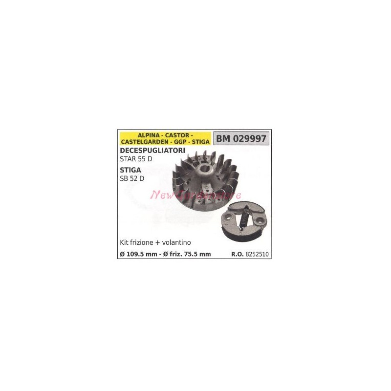 GGP magnetic flywheel star 55D stiga SB52D 029997