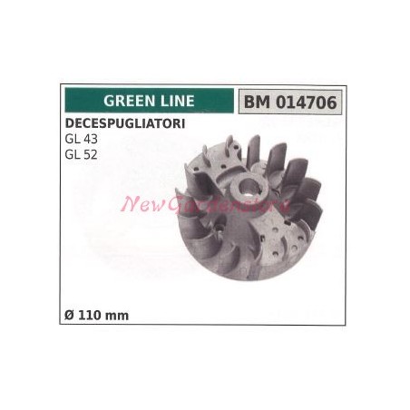 Magnetisches Schwungrad GREEN LINE Freischneider GL43 52 Ø 110mm 014706 | Newgardenstore.eu