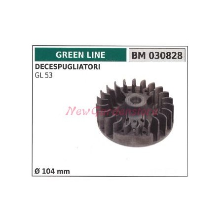 GREEN LINE magnetic flywheel for GL53 brushcutter Ø 104 mm 030828 | Newgardenstore.eu