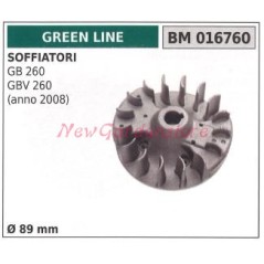 GREEN LINE magnetisches Schwungrad GB 260 GBV 260 Gebläse Ø  89mm 016760