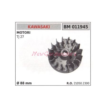 Magnetisches Schwungrad KAWASAKI Heckenscherenmotor TJ 27 Ø 88mm 011945 | Newgardenstore.eu