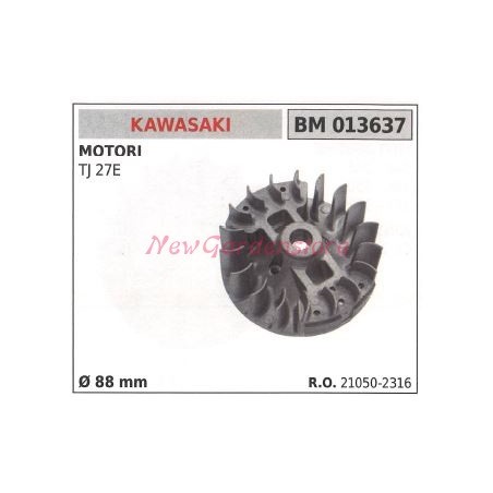 KAWASAKI magnetic flywheel TJ 27E hedge trimmer motor Ø 88mm 011945 | Newgardenstore.eu