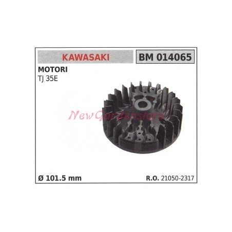 Volante magnético KAWASAKI motor cortasetos TJ 35E d. 101,5mm 21050-2317 | Newgardenstore.eu