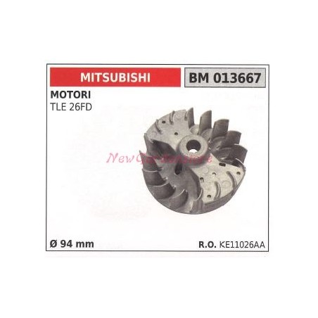 Magnetic flywheel MITSUBISHI engine TLE 26FD Ø 94mm 011570 | Newgardenstore.eu