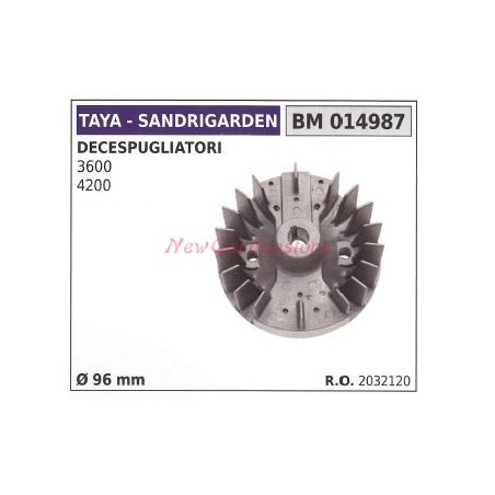 SANDRIGARDEN magnetisches Schwungrad SANDRIGARDEN Bürstenmäher Motor 3600 4200 Ø 96mm 014987 | Newgardenstore.eu