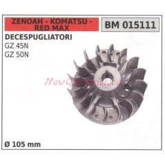 Magnetic flywheel ZENOAH brushcutter motor GZ 45N 50N Ø 105mm 015111 | Newgardenstore.eu