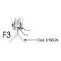 ORIGINAL PROCOMAS Hacke 60x8 Loch 25 Schlegelmäher F100 F120 F110 F130