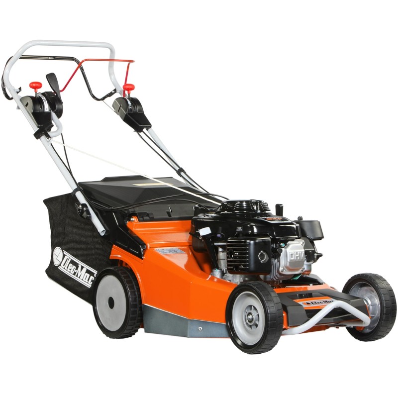 OLEOMAC LUX 55 HXF lawn mower with Honda 163cc engine cutting 53cm collection 80L self-propelled