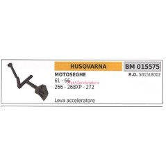 HUSQVARNA Drosselklappenhebel für Kettensägen 61 66 266 268XP 272 015575 | Newgardenstore.eu