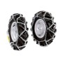 Pair of snow chains for 4.00-8" motor cultivator wheels NIBBI BRIK 1 - BRIK 1S