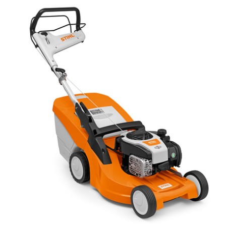 STIHL RM 448 VC 166 cc tondeuse à essence 46 cm de coupe 55 L bac à herbe | Newgardenstore.eu