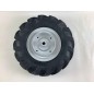 Pair of 4.00-8 tyred wheels with fixed disc for walking tractor NIBBI BRIK 1 BRIK 3