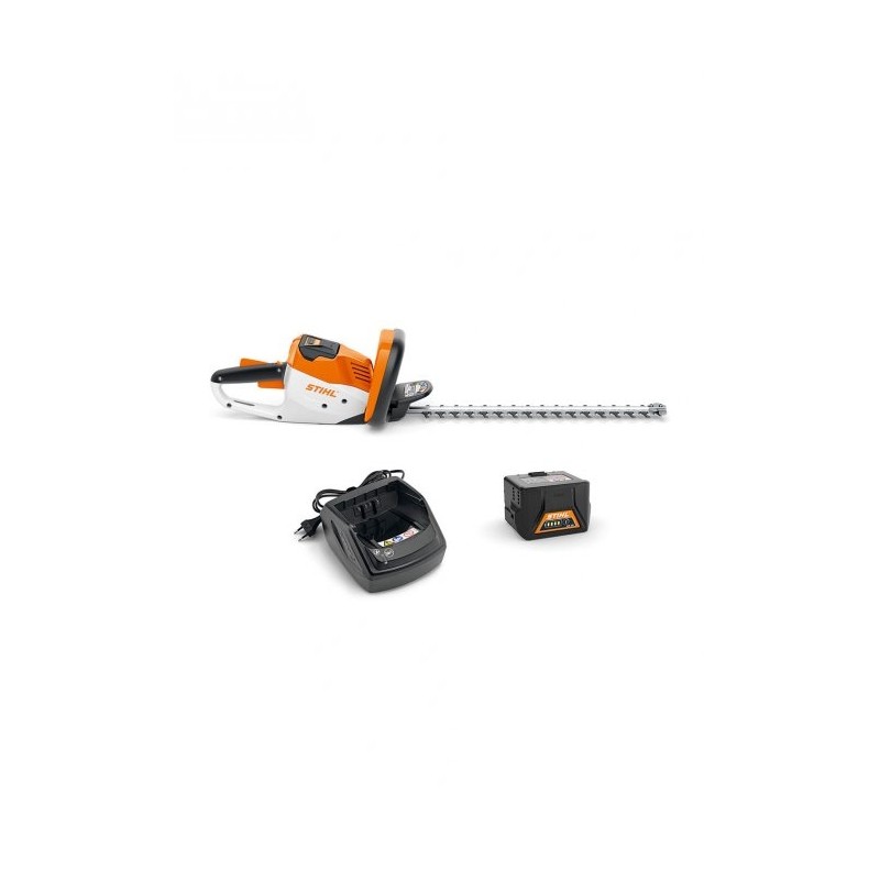 STIHL HSA 56 hedge trimmer set with AK 10 battery and AL 101 charger