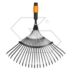 FISKARS QuikFit metal leaf broom - 135201 22 flexible teeth 1000644 | Newgardenstore.eu