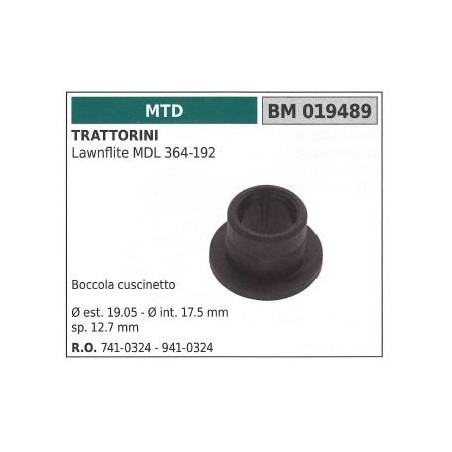 MTD-Buchse MTD-Rasentraktor-Mähwerk LAWNFLITE MDL 364-192 019489 | Newgardenstore.eu