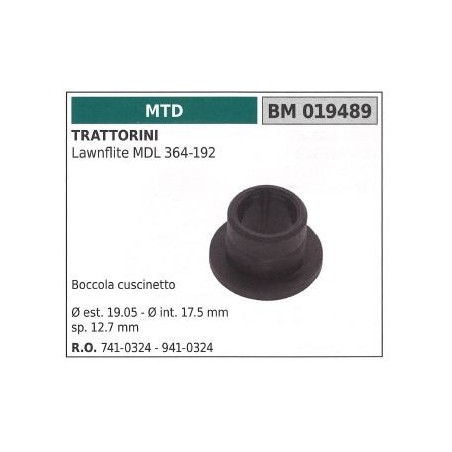 MTD douille MTD tracteur tondeuse LAWNFLITE MDL 364-192 019489 | Newgardenstore.eu