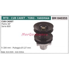 Cubo de cuchilla para cortacésped con conductor de 46 pulgadas, plano MTD 040355