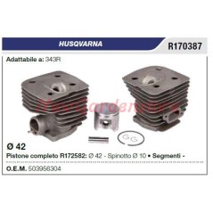 Cilindro pistone segmenti HUSQVARNA motosega 343R R170387