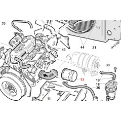 Filtre à huile ORIGINAL GIANNI FERRARI pour moteur DAIHATSU