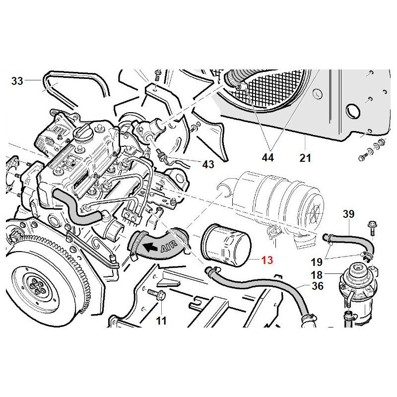 Filtre à huile ORIGINAL GIANNI FERRARI pour moteur DAIHATSU