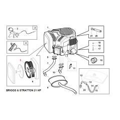 Préfiltre à air en éponge d'origine GIANNI FERRARI GTS 230 | Newgardenstore.eu