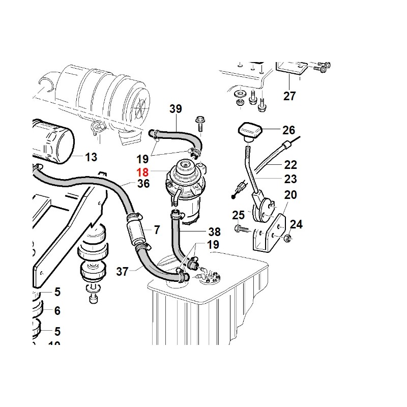 ORIGINAL DAIHATSU Dieselfilter Betriebsmaschine GIANNI FERRARI PG 270 D