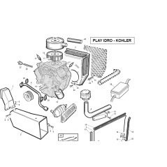 Filtre à air ORIGINAL GIANNI FERRARI PG 200 machine d'exploitation avec moteur Kohler | Newgardenstore.eu