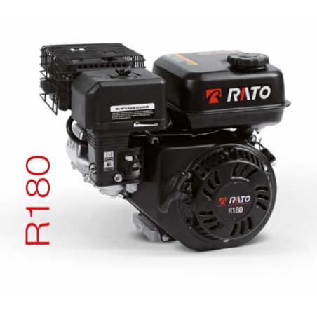 Kompletter Motor RATO R180 179 cc Benzin mit horizontaler Welle zylindrisch 3/4 | Newgardenstore.eu