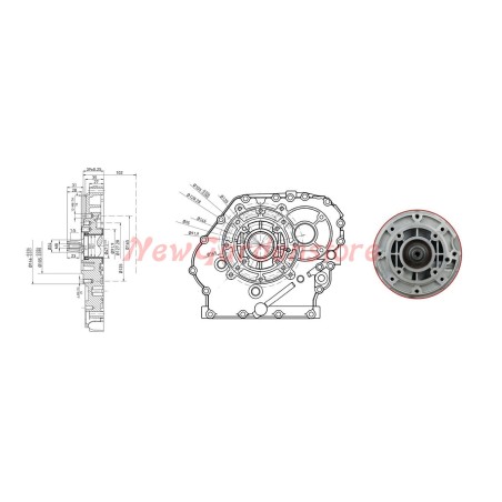 Motor para generador ZANETTI DIESEL ZDM87CE cónico arranque eléctrico