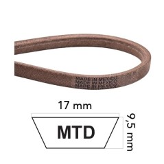 Rasentraktorriemen aus KEVLAR-Profil MT kompatibel MTD 04038 | Newgardenstore.eu