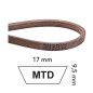 Lawn tractor belt made of KEVLAR section MT compatible MTD 04038